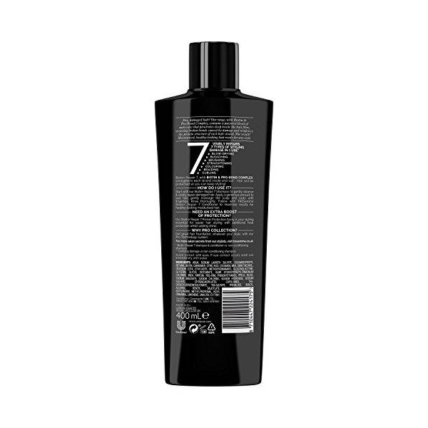 Tresemme, Shampooing nettoyant biotine pour femme, répare et hydrate les cheveux abîmés, adoucit et nettoie tous les styles d