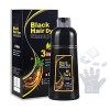 500ml Herbal Hair Dye Shampoo, Black Instant Hair Color Shampoo, 3-in-1 Hair Dye Shampoo, Instant Hair Color for Gray Hair Co