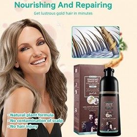 Shampooing Teinture Cheveux Shampooing Cheveux Café 3 en 1 Shampooing Teinture Cheveux Café Extrait Herbal Nourrissant Répara