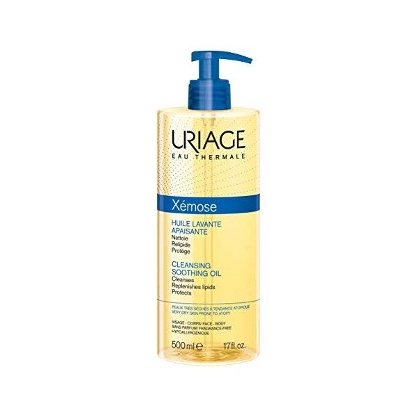 Uriage Xémose - Huile Lavante Apaisante - Flacon pompe 500ml