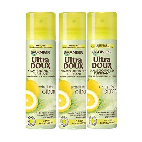 Garnier Ultra Doux Shampooing Sec Purifiant Argile et Cedrat - Cheveux Gras