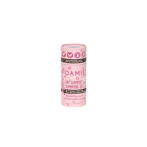 Foamie Shampoing Sec Cheveux Brun - Shampoing Sec Femme sans Trace Résiduelle - Shampoing Sec Cheveux Gras pour Fraîcheur et 