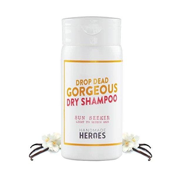 Handmade Heroes - Shampoing Sec Drop Dead Gorgeous, Non Aérosol, 50g | 100% Naturel et Vegan | Poudre Pour Cheveux Volumisant