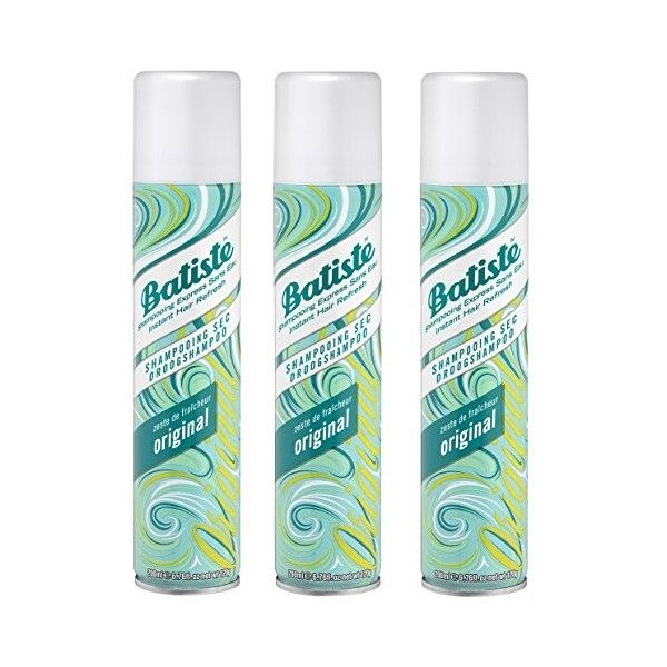 Batiste - Shampooing Sec Original - Sans rinçage - 200 ml - Lot de 3