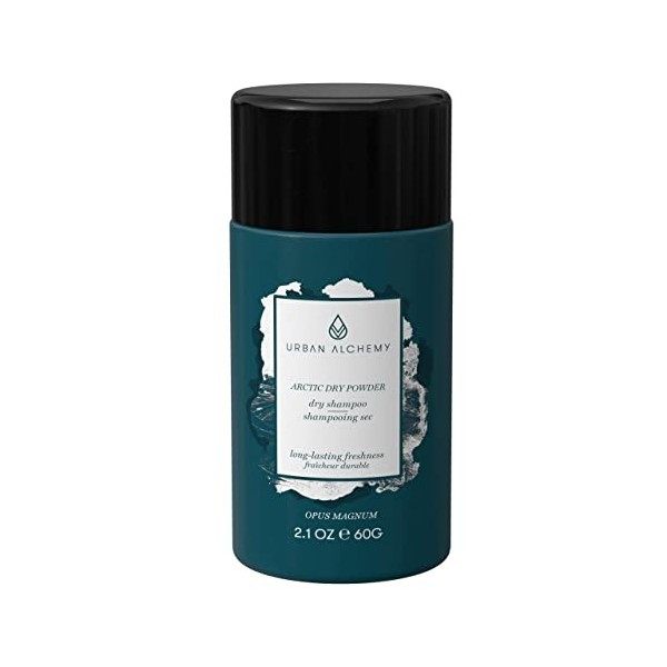 Urban Alchemy Shampoing Sec et Spray Coiffant 2-en-1 Artic Volume Powder 60G - Poudre Cheveux Volumisante Qui Aide à la Repou
