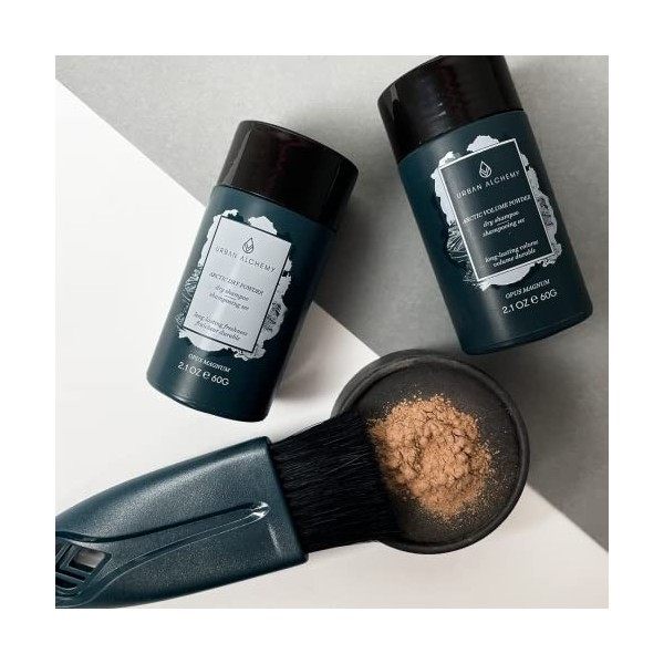 Urban Alchemy Shampoing Sec et Spray Coiffant 2-en-1 Artic Volume Powder 60G - Poudre Cheveux Volumisante Qui Aide à la Repou