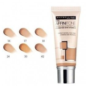 Gemey Maybelline Affinitone Fluide Fond de Teint 16 Vanille Rosée
