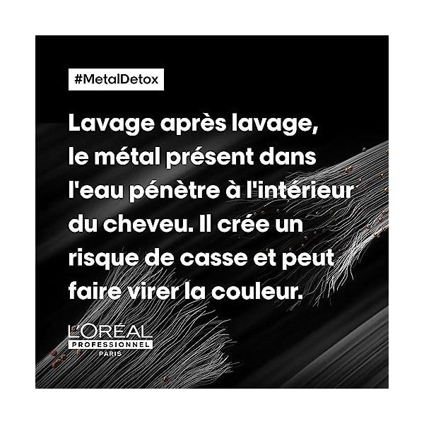 L’Oréal Professionnel, Masque Anti-Métal, Cheveux Abîmés & Cassants, Colorés ou Naturels, Renforce, Protège de la Casse & Hyd