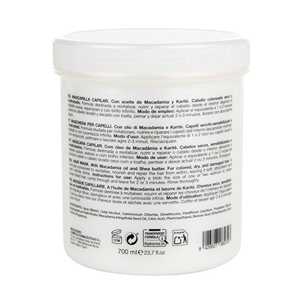 Thader Th Pharma Macadamia/Beurre de Karité Masque Capillaire 700 ml