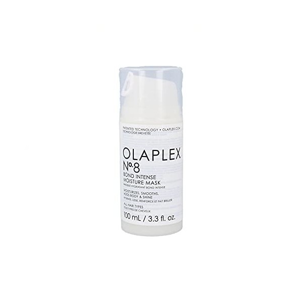 Masque hydratant intensif Olaplex No. 8 Bond, 100 millilitres, émulsion blanche/semi-visqueuse