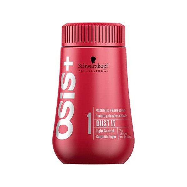 Schwarzkopf Professional Poudre Matifiante pour Cheveux OSIS+ Dust It, 10 g