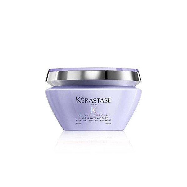 Kérastase, Blond Absolu, Masque Déjaunisseur Anti-Reflets, Pour Cheveux Blonds, Méchés & Décolorés, À lAcide Hyaluronique, M