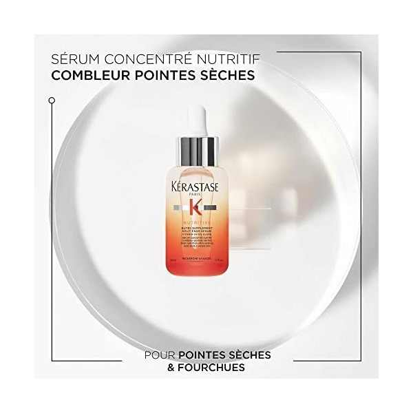 Kérastase, Nutritive, Sérum Concentré Nourrissant Combleur de Pointes Sèches, Pour Cheveux Secs, 50 ml