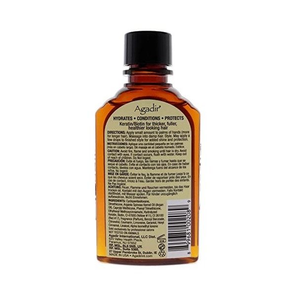 Agadir Huile dArgan Traitement Hydratant 4 oz / 115 ml