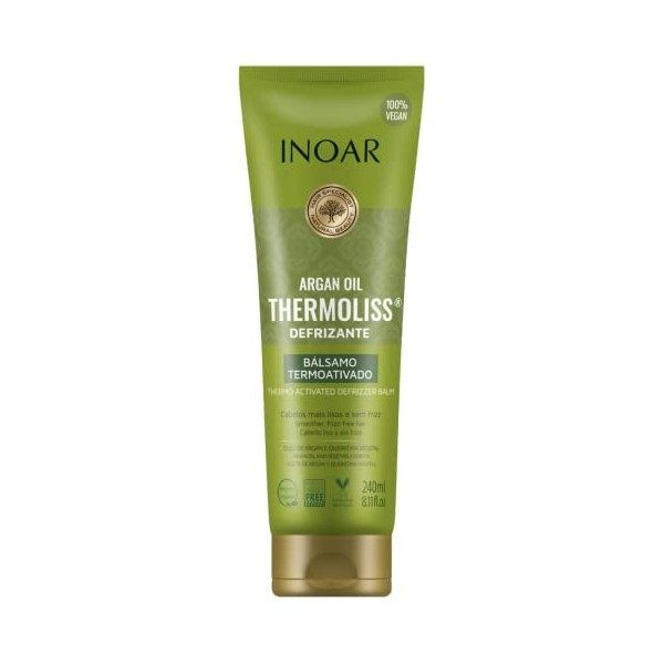 Inoar Thermoliss Après-shampooing lissant à la kératine pour tout type de cheveux 240 g