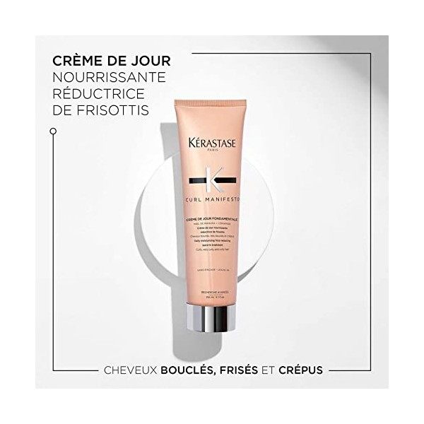 Kérastase, Curl Manifesto, Soin Sans Rinçage Nourrissant & Anti-Frisottis, Pour Cheveux Bouclés, Frisés & Crépus, Crème de Jo