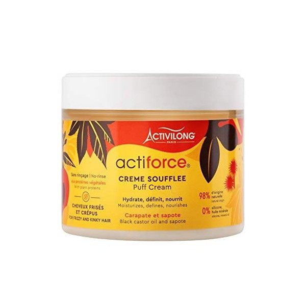 Crème Soufflée Puff Cream Cheveux Frisés et Crépus Activilong Actiforce Carapate Sapote 300 ml