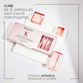 Kérastase, Genesis, Cure Fortifiante Anti-Chute & Anti-Casse 10 Jours, Pour Cheveux Fragiles, Ampoules 10x6 ml