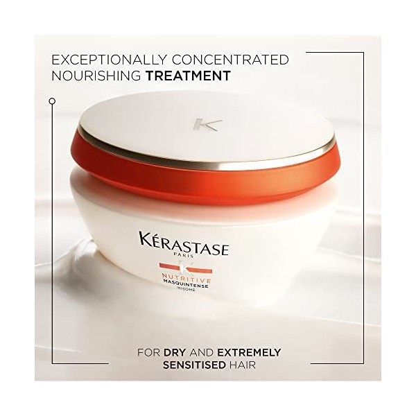 Kérastase Nutritive Masquintens, Nourrit Intense pour Cheveux Epais, 200 ml