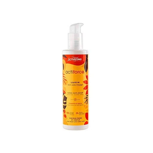 Leave-In Soin sans Rinçage Cheveux Frisés et Crépus Activilong Actiforce Carapate Sapote 240 ml