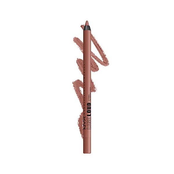 NYX Professional Makeup Crayon à Lèvres Mat, Sans transfert, Waterproof, Sans Bavure, Longue Tenue, Line Loud, 07 Total Balle