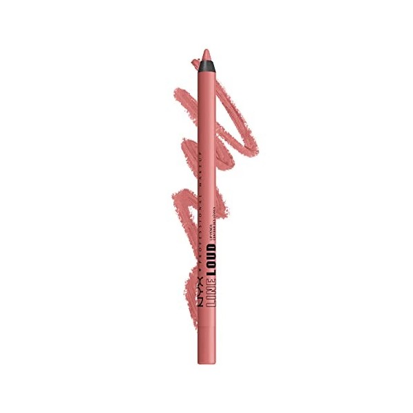 NYX Professional Makeup Crayon à Lèvres Mat, Sans transfert, Waterproof, Sans Bavure, Longue Tenue, Line Loud, 07 Total Balle