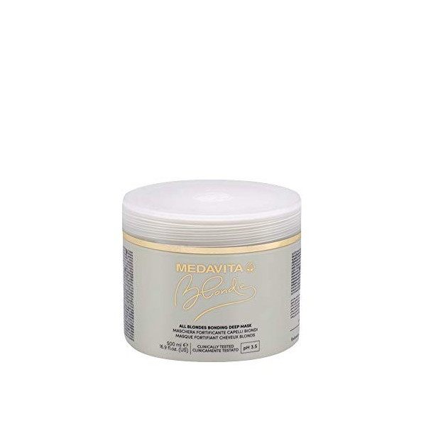 Medavita Blondie Masque Repulpant Pour Tous Les Cheveux Blonds 500ml