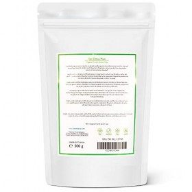 Bio Argile verte en Poudre pour les Soins des Cheveux Gras. Masque Capillaire Purifiant & Detox Cuir Chevelu. Shampooing Chev