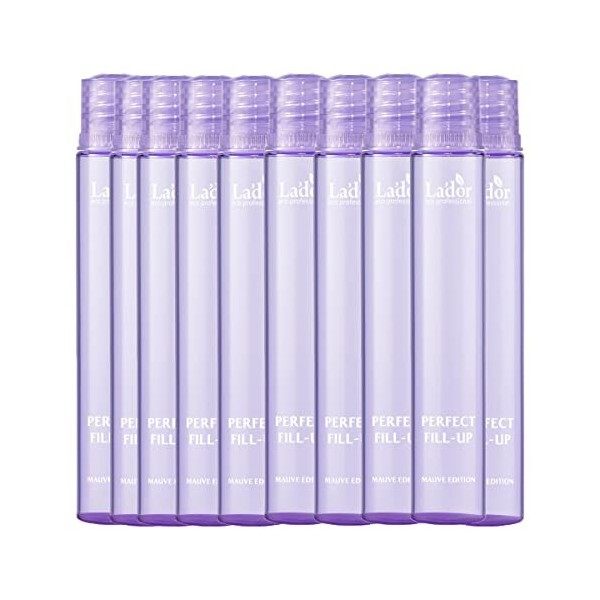 LADOR Perfect Hair Fill-Up Filler Mauve Edition 13 ml x 10 ampoules pour cheveux avec effet de stratification Après-shampoin