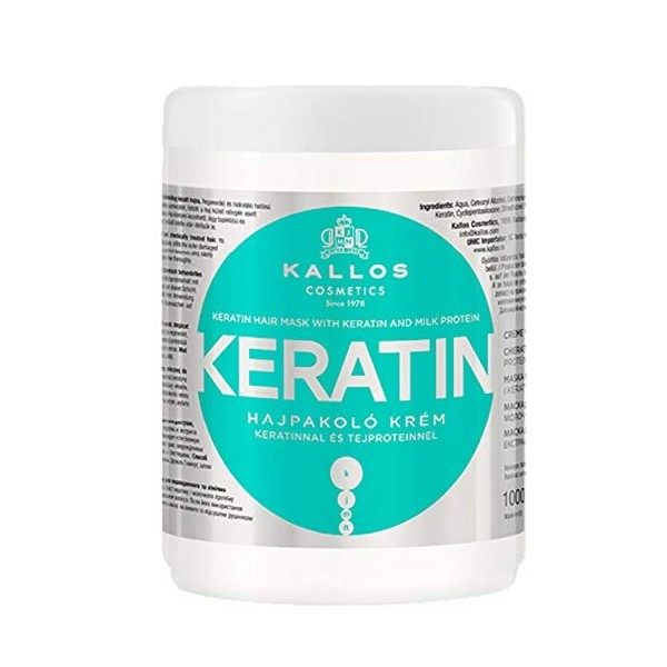 Kallos Masque pour Cheveux Keratin 1 L