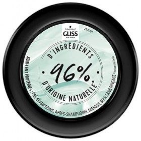 Schwarzkopf - Gliss - Masque Soin Miracle Hydratant 4 en 1 - Cheveux secs, abîmés - Soin Cheveux - 96% dingrédients dorigin