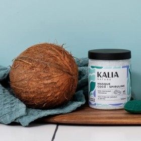 Kalia Nature - Masque Coco-Spiruline - Soin nourrissant et hydratant - 300 ml