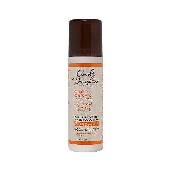 Carols Daughter Coco Crème, spray perfecteur de boucles à leau de coco pour les cheveux très secs, frisés et crépus, 250 ml