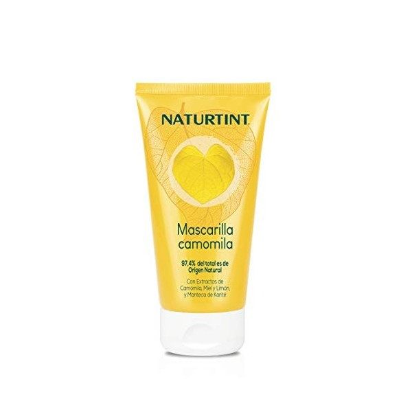 Naturtint | Masque à la Camomille BIO | Hydratation | Reflets Dorés Intenses | Certifié par Ecocert. 98,9% dingrédients natu