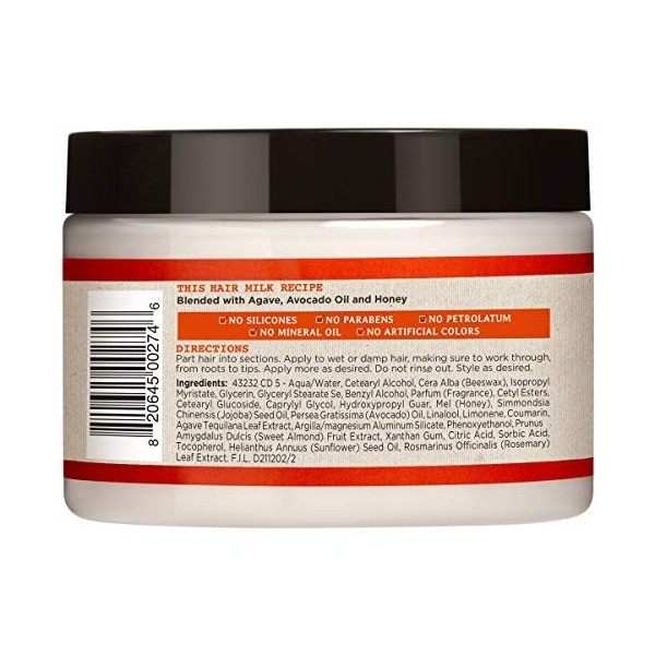 Carols Daughter, Hair Milk, Beurre définisseur de boucles, pour cheveux ondulés, bouclés, frisés et crépus, 12 oz/340g