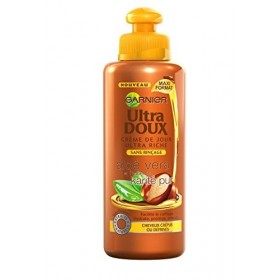 Garnier Ultra Doux Aloé Vera et Huile de Karité Pur - Crème de soin sans rinçage Cheveux Très Secs ou Frisés - Lot de 2