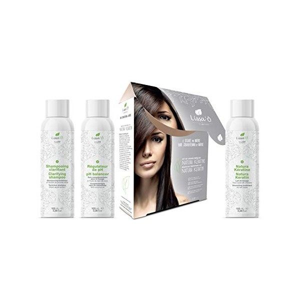 LISSAÔ Paris Kit de Lissage Natura Keratin - 3x100 mL - NUWEE Cosmetics