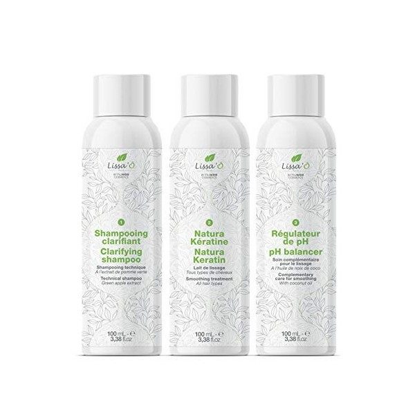 LISSAÔ Paris Kit de Lissage Natura Keratin - 3x100 mL - NUWEE Cosmetics