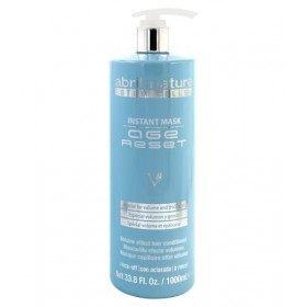 abril et nature - Instant Mask Age Reset - Masque Hydratant pour les Cheveux - 1000 ml - Pour Cheveux Fins et Très Fins - Soi