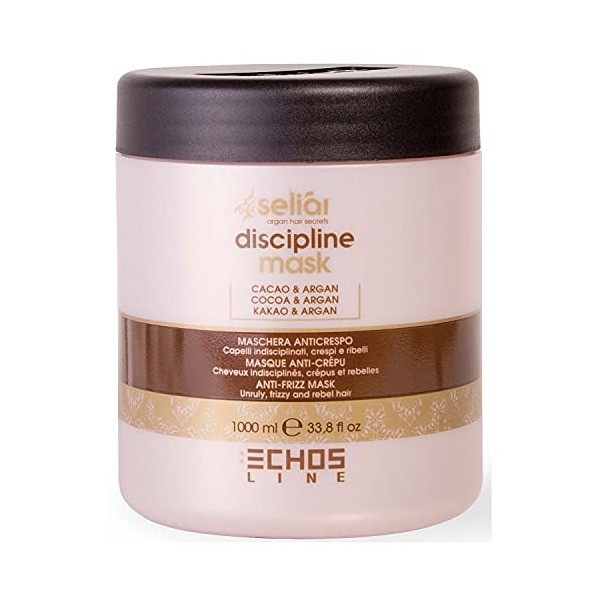 ECHOSLINE seliar masque discipline cacao&argan anti crépu - 1000 ml