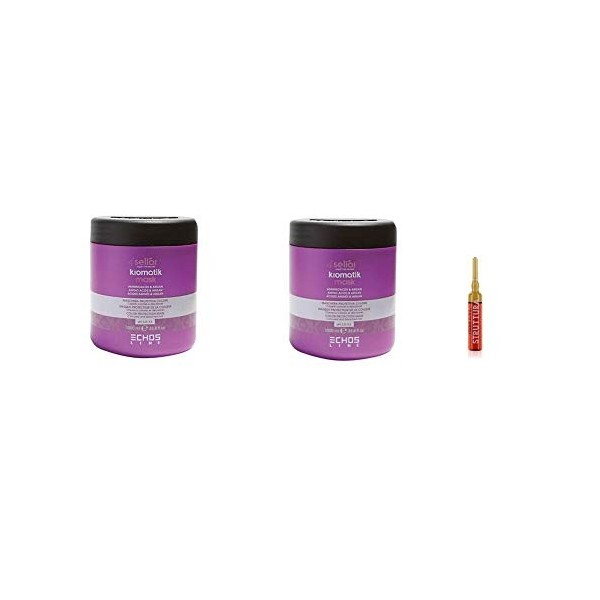 Seliar Kromatik Lot de 2 masques de protection de couleur 1000 ml Echosline + ampoule incluse