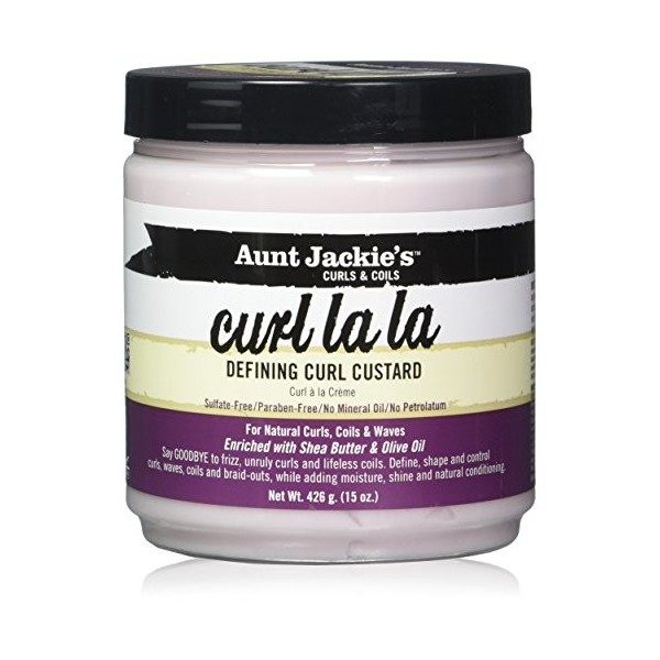 Aunt JackieS Curl La La Defining Curl Custard 15oz Jar 2 Pack by Aunt Jackies