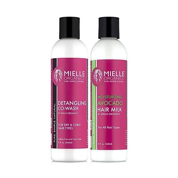 Lait capillaire hydratant et démêlant Cowash de Mielle Organics