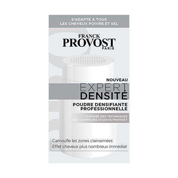 FRANCK PROVOST - Expert Densité Homme Poudre Densifiante pour Cheveux Poivre et Sel - 14 g