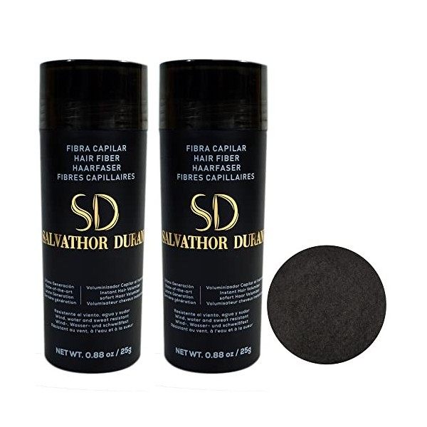 Poudre Densifiante Cheveux Salvathor Duran 2x25g 50g Total - Poudre Cheveux - Fibre Capillaire 50 g - Poudre Densifiante po