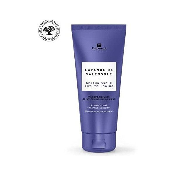 Fauvert Professionnel - MASQUE REFLETS DÉJAUNISSEUR Lavande de Valensole - Extrait d’olivier + Kératine hydrolysée - 200ML