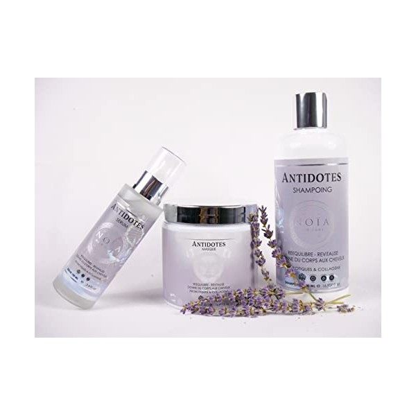 Routine Capillaire - GAMME ANTIDOTES - Pack Trio Shampoing + Masque + Sérum - Probiotiques & Collagène - NOÏA HAIR