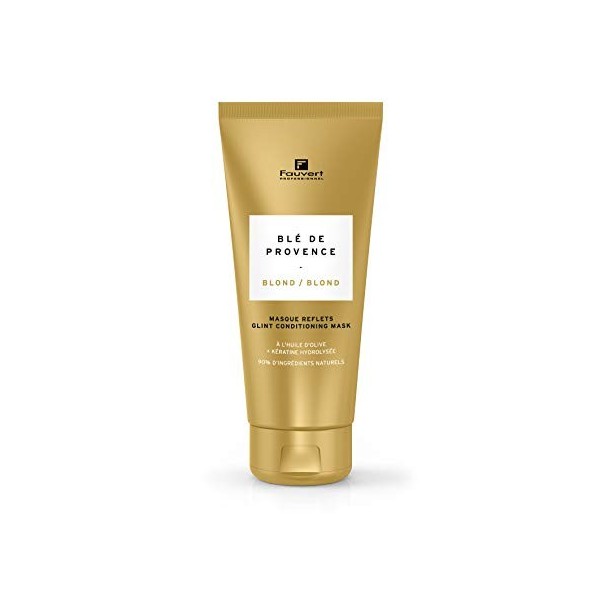 Fauvert Professionnel - MASQUE REFLETS Blond blé - Extrait d’olivier + Kératine hydrolysée - 200ML