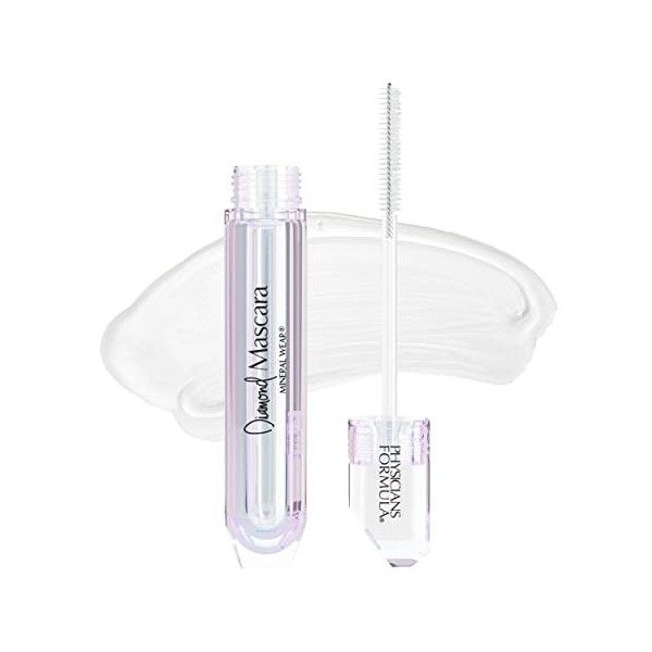 Physicians Formula, Mascara Mineral Wear Diamond, Mascara Incolore à Usage Multiple pour Sourcils et Cils, avec Poussière de 