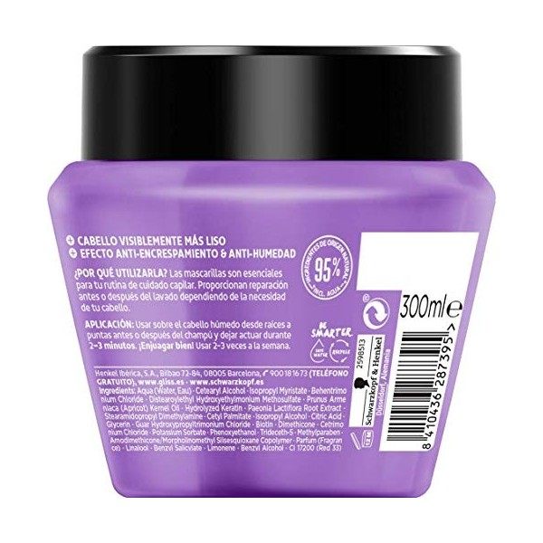 Schwarzkopf - Coiffure - Masque nourrissant pour cheveux Gliss Asian Schwarzkopf Lisse 300 ml 